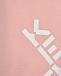 Розовые спортивные брюки с белым логотипом  | Фото 3