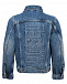 Синяя джинсовая куртка с лого на спине Diesel | Фото 2