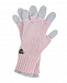 Серо-розовые перчатки из шерсти Il Trenino | Фото 2