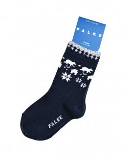 Темн-синие носки с норвежским принтом Falke Синий, арт. 10456 6120 | Фото 1