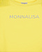 Желтая укороченная футболка Monnalisa | Фото 3