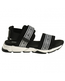 Черные сандалии с белыми вставками Dsquared2 Черный, арт. 70634 VAR.2 | Фото 2