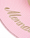 Плетеная шляпа с широкими полями, розовая Monnalisa | Фото 3