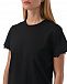 Черная футболка с фигурным срезом на рукавах Vivetta | Фото 6