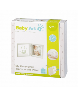 Рамка двойная, прозрачная &quot;Baby Style&quot; с отпечатком краской Baby Art , арт. 3601095700 | Фото 1
