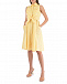 Желтое платье-рубашка без рукавов Pietro Brunelli | Фото 5