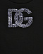 Футболка со стразами на логотипе DG, черная Dolce&Gabbana | Фото 3