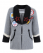 Пиджак из драпа с декоративными нашивками Stella McCartney | Фото 1