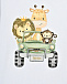 Комплект детский бермуды + футболка с принтом машина со зверями Monnalisa | Фото 5