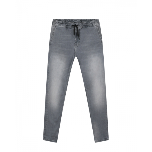 Серые джинсы с поясом на кулиске Antony Morato | Фото 1