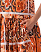 Оранжевое платье с цветочным принтом Vivetta | Фото 11