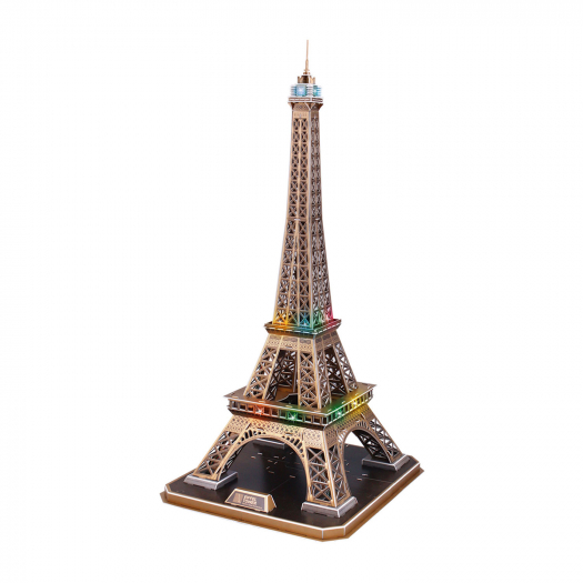 Пазл 3D &quot;Эйфелева башня с LED-подсветкой&quot;, 84 детали CubicFun | Фото 1