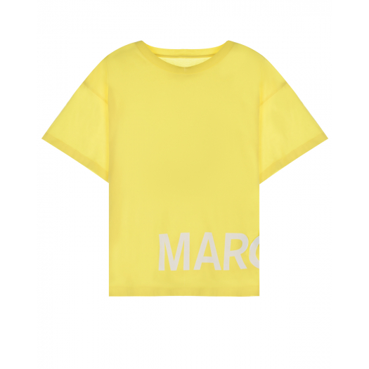 Желтая футболка с лого MM6 Maison Margiela | Фото 1