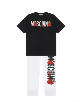 Комплект: футболка и брюки Moschino Мультиколор, арт. HDG00D LBA00 10101 | Фото 1