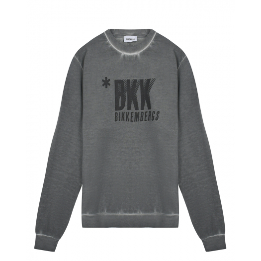 Темно-серый свитшот с лого Bikkembergs | Фото 1