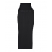 Черная юбка-миди для беременных Cedric Pietro Brunelli | Фото 1
