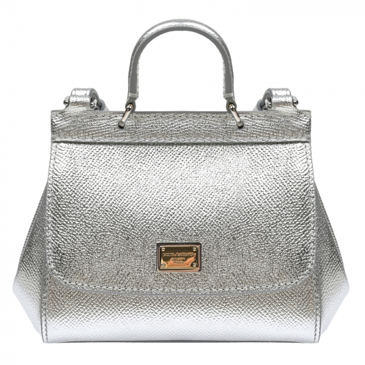 Серебристая сумка, 17x12x7 см Dolce&Gabbana | Фото 1