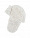 Белая шапка-ушанка Moncler | Фото 3