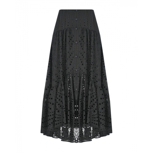 Черная юбка с шитьем Charo Ruiz | Фото 1