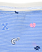 Трусы-шортики в бело-голубую полоску Sanetta | Фото 3