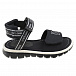 Черные сандалии с отделкой в полоску Dolce&Gabbana | Фото 2