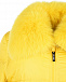 Желтая куртка с меховой отделкой Yves Salomon | Фото 4