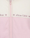 Розовая спортивная куртка с белыми вставками Monnalisa | Фото 3