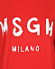 Красное платье-футболка с лого MSGM | Фото 7