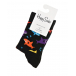 Черные носки с принтом &quot;акулы&quot; Happy Socks | Фото 1