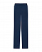 Синие брюки с поясом на резинке  | Фото 4