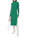 Платье из кашемира зеленого цвета Allude | Фото 2
