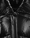Черный пуховик с капюшоном Monnalisa | Фото 3