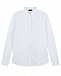 Белая рубашка с круглым воротником Dal Lago | Фото 2