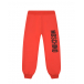 Красные спортивные брюки с лого Moschino | Фото 1
