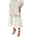 Платье миди с объёмными рукавами, белое Forte dei Marmi Couture | Фото 8