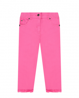 Розовые джинсы с бахромой Stella McCartney Розовый, арт. 8Q6HN0 Z0156 510 | Фото 1