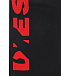 Черный шарф с логотипом Diesel | Фото 3