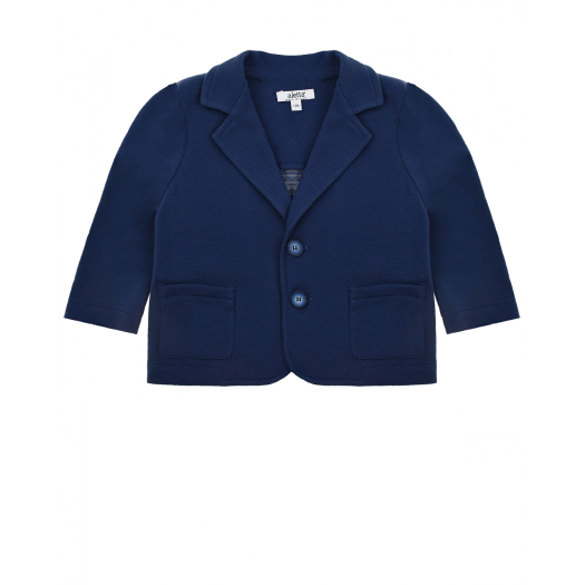 Синий пиджак с накладными карманами Aletta | Фото 1