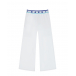 Белые брюки с поясом на резинке MARNI | Фото 1