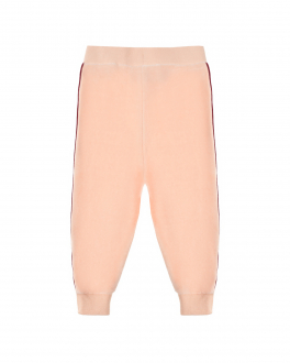Розовые спортивные брюки из велюра Molo Розовый, арт. 4W22I205 8577 FLUFFY ROS | Фото 2