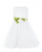 Белое платье с многослойной юбкой  | Фото 1