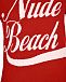 Красный джемпер с надписью &quot;Nude Beach&quot; No. 21 | Фото 5
