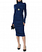 Платье с драпировкой, синее Roberto Cavalli | Фото 3