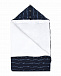 Синий конверт на синтепоне со сплошным принтом логотипа Emporio Armani | Фото 2