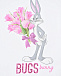 Белая футболка с принтом &quot;Bugs Bunny&quot; Monnalisa | Фото 4