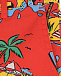 Красные бермуды с принтом &quot;пальмы&quot; Stella McCartney | Фото 5