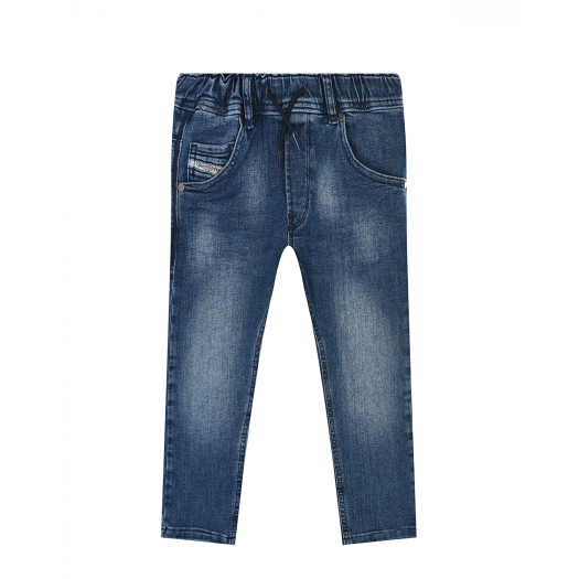 Утепленные синие джинсы на хлопковой подкладке Diesel | Фото 1