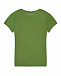 Зеленая футболка с белым логотипом Karl Lagerfeld kids | Фото 2