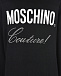 Черное платье с логотипом из страз Moschino | Фото 3