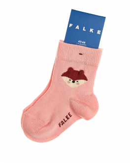 Розовые носки с декором &quot;заяц/лиса&quot; Falke Розовый, арт. 10431 8476 | Фото 1
